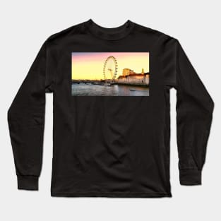 London Eye and the buildings next to River Thames Long Sleeve T-Shirt